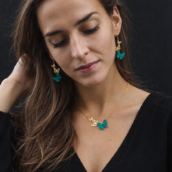 Collar Mariposas Zoé Dorado - Thumbnail Image 6