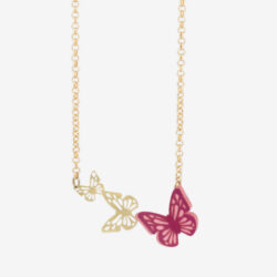 Collar Mariposas Zoé Dorado - Thumbnail Image 4