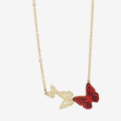 Collar Mariposas Zoé Dorado - Thumbnail Image 1