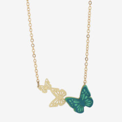 Collar Mariposas Zoé Dorado - Thumbnail Image 3