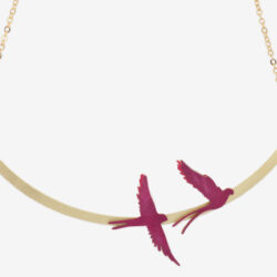 Collar Corto Pájaros Dorado - Thumbnail Image 5