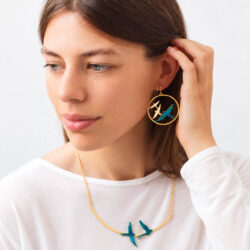 Pendientes Pájaros Dorados - Thumbnail Image 7