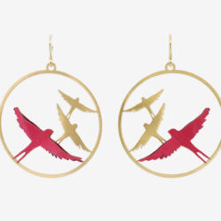 Pendientes Pájaros Dorados - Thumbnail Image 3