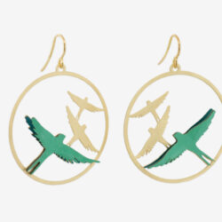Pendientes Pájaros Dorados - Thumbnail Image 4